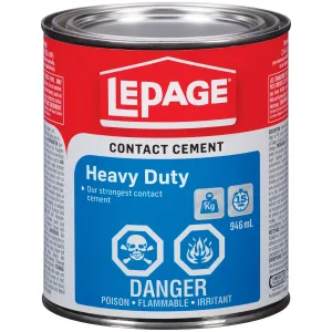 946ml LePage Heavy Duty Contact Cement, Clear