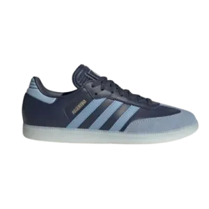 Adidas Men's Samba Argentina Indoor Soccer Shoes - Shadow Navy / Ambient Sky / Gold Metallic