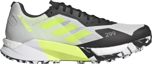 Adidas Terrex Agravic Ultra Trail 'Grey Solar Yellow' Sneakers, Gray