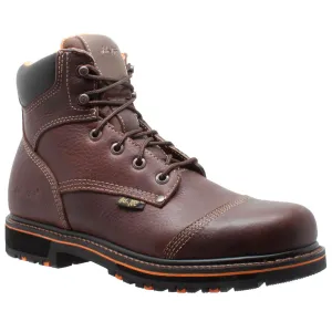 AdTec Men's 6" Comfort Work Boot Dark Brown