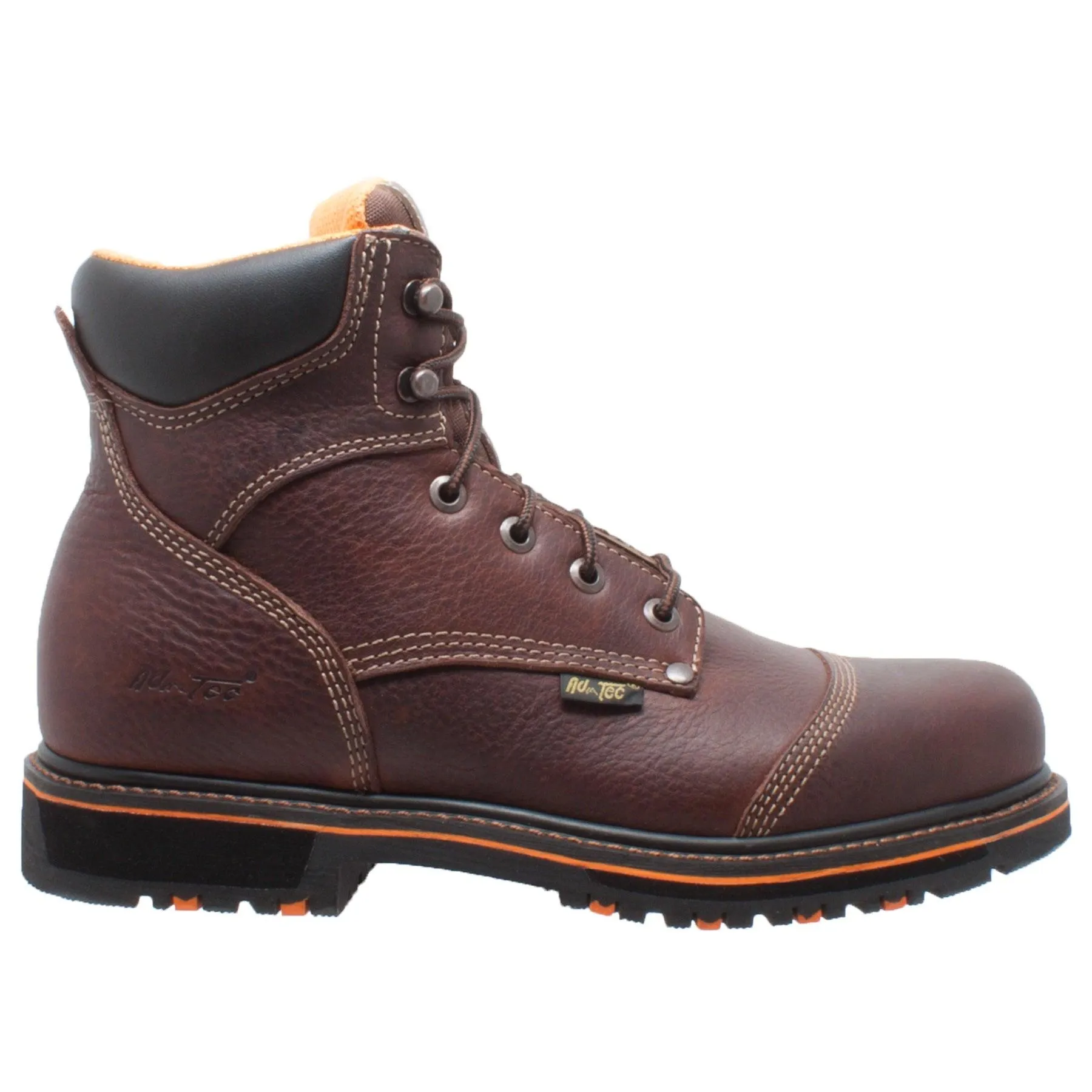 AdTec Men's 6" Comfort Work Boot Dark Brown