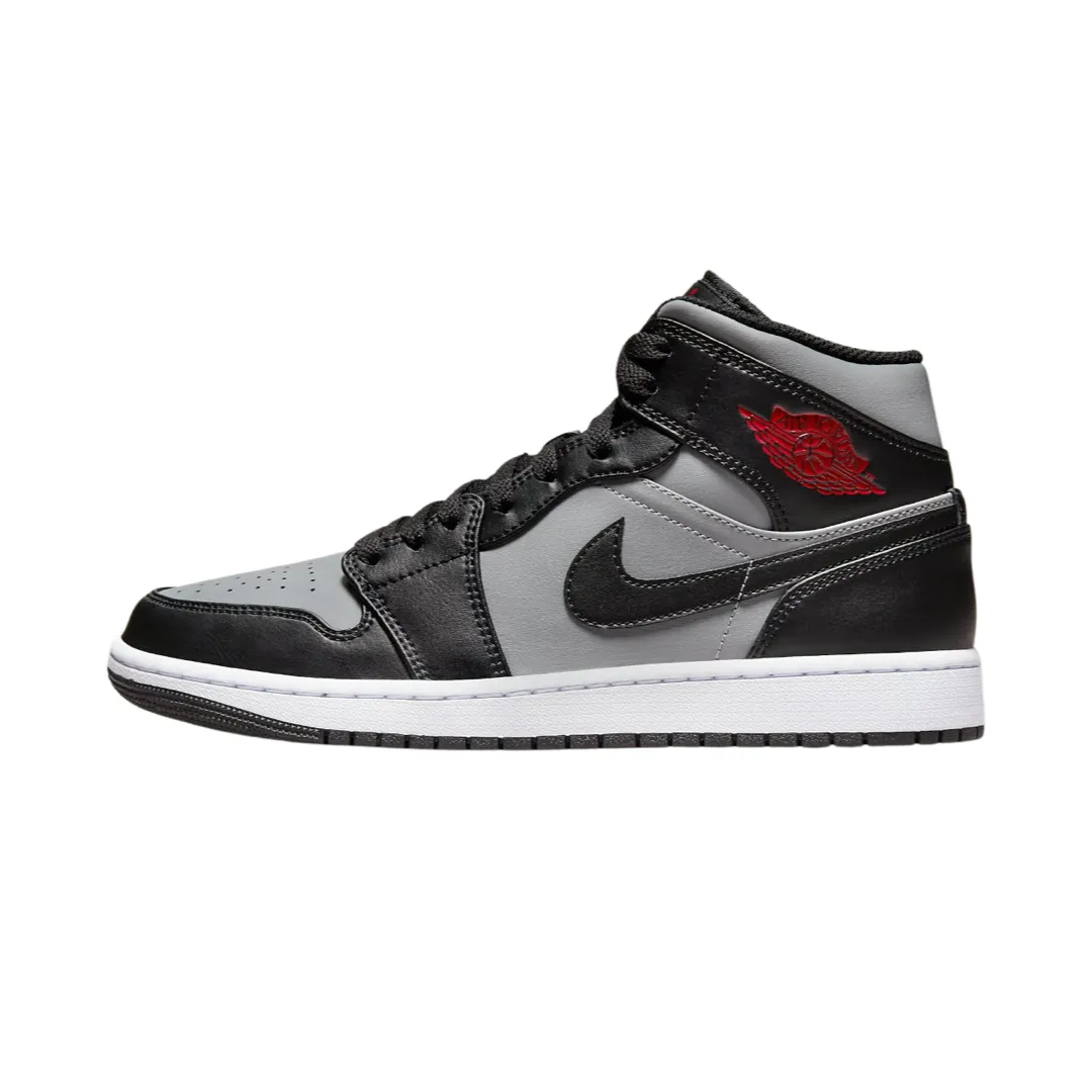 Air Jordan 1 Mid GS Shadow Red Black Gym Red