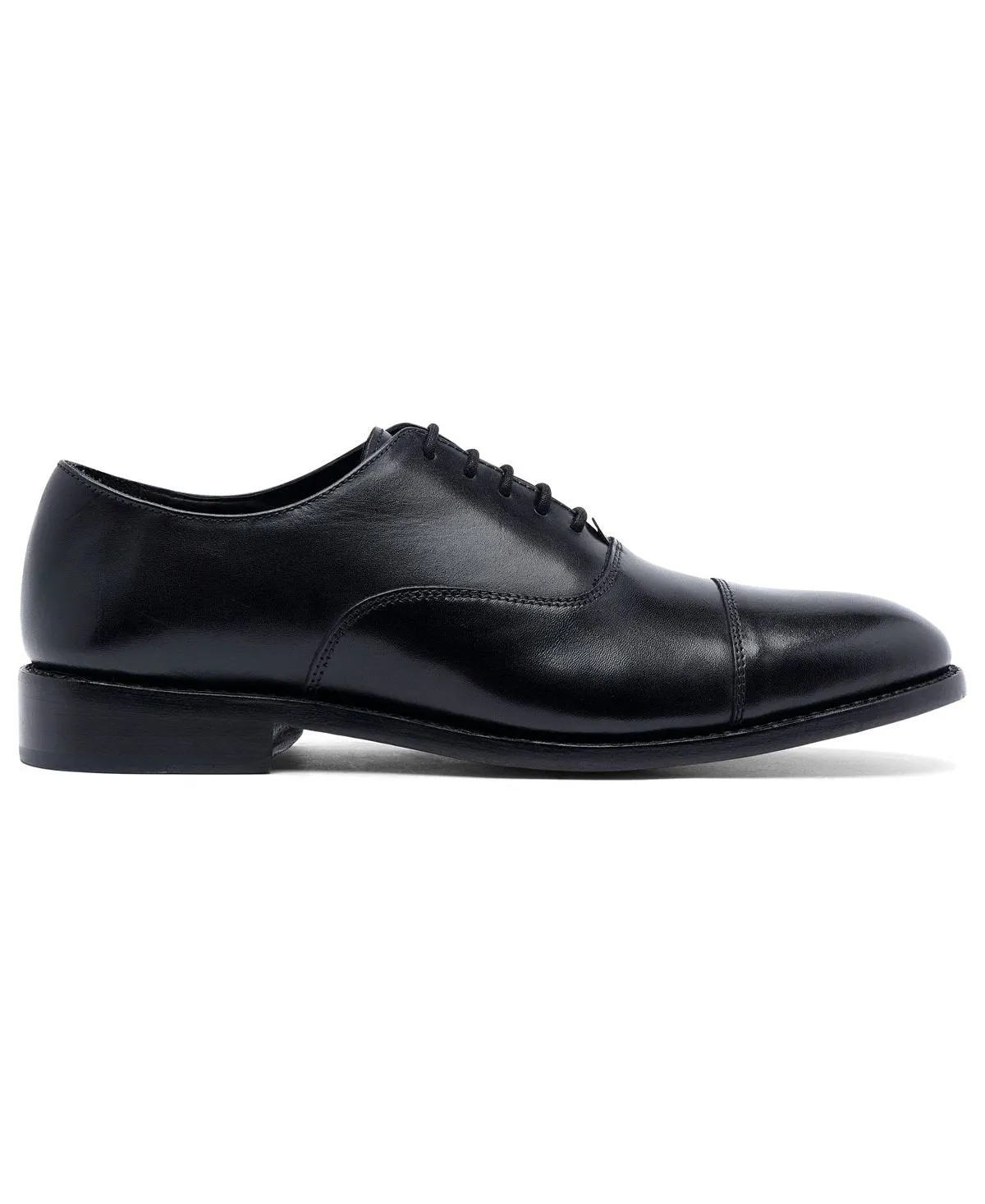 Anthony Veer Men's Leather Oxford Dress Shoes Clinton Cap-toe, Black