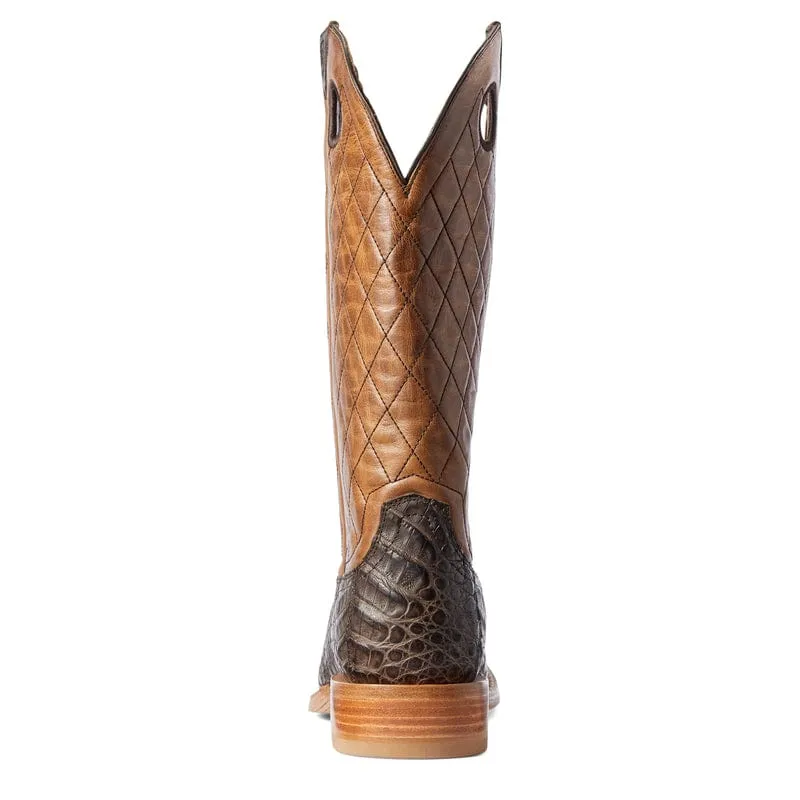 Ariat Men's Relentless Winner's Circle Chocolate Caiman Belly Western Boots 10031459