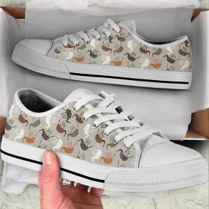 Bagpipes Pattern Sk Low Top Music Fashion Shoes, Canvas Shoes Design, Low Top Sneaker