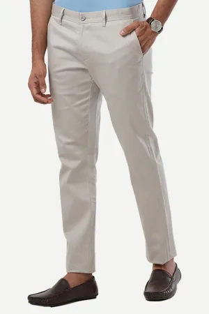 Basic Chino - Light Gray Trouser For Men | Ariser