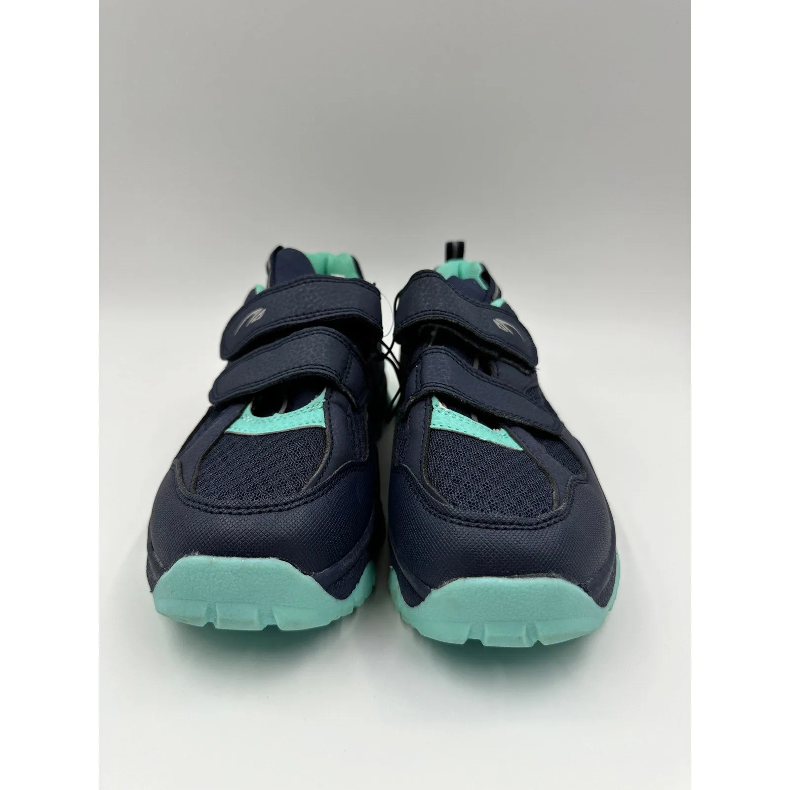 Big Kid/Youth Size 3, Blue Sneaker w/ Straps, Light Blue Trim