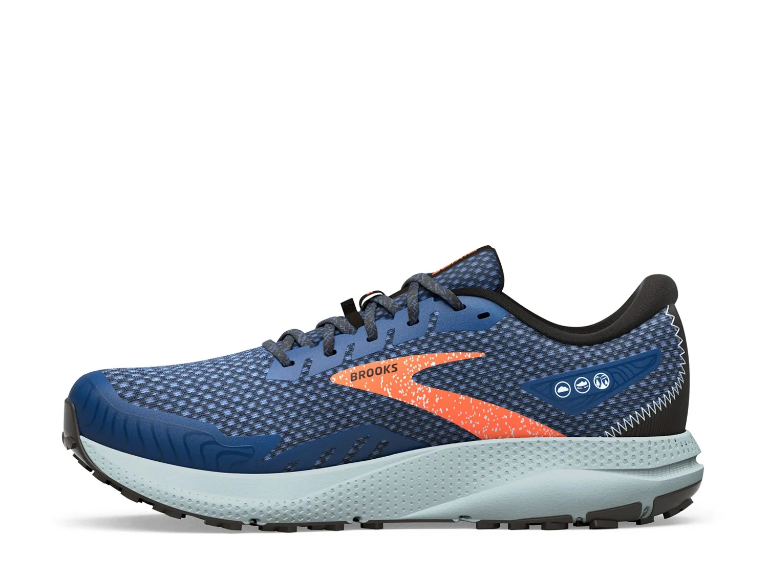 Brooks Divide 4 Trail Sneakers, Navy/Orange