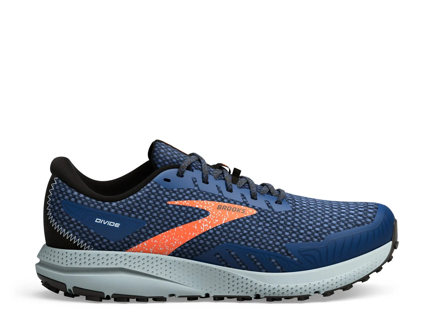 Brooks Divide 4 Trail Sneakers, Navy/Orange