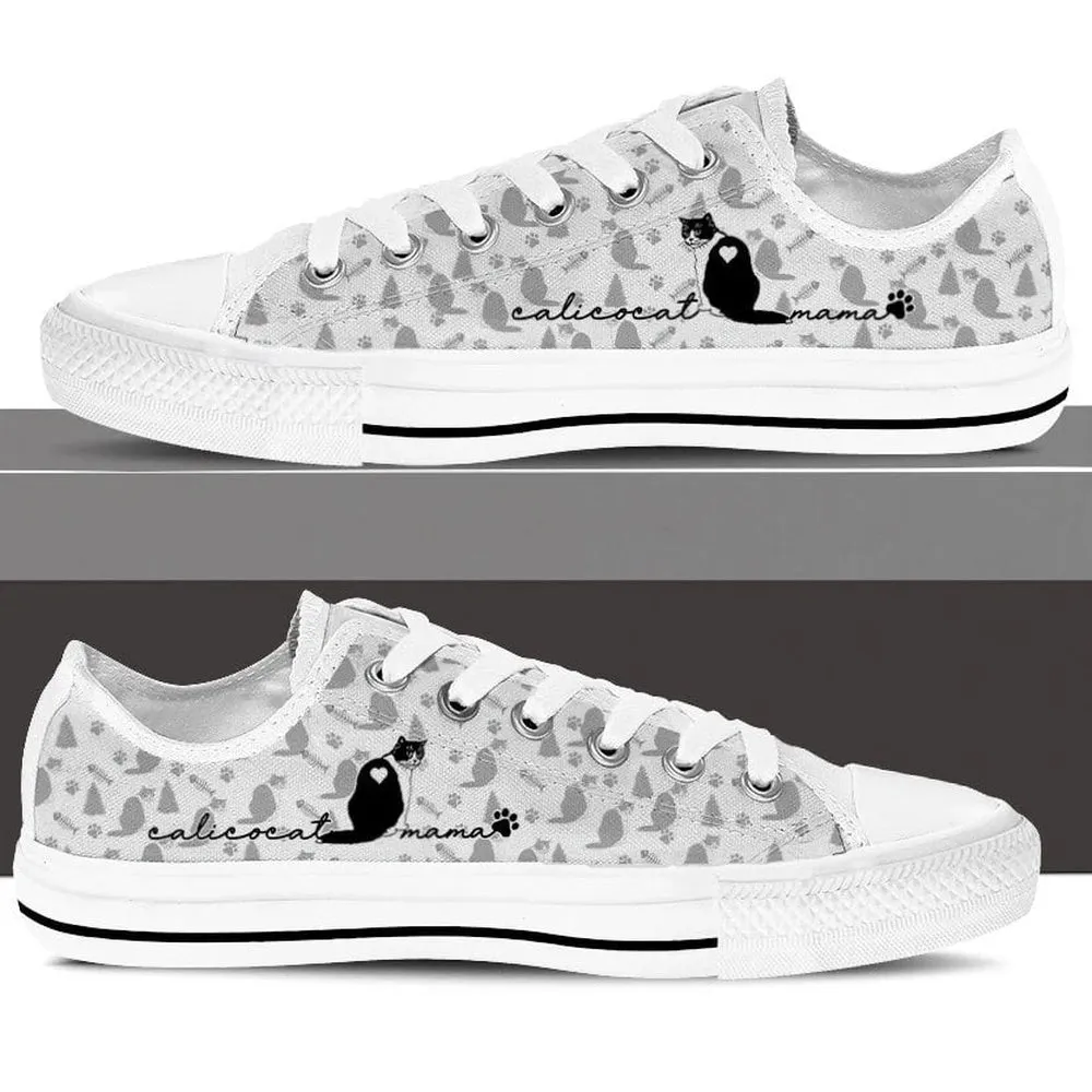 Calico Cat Low Top Shoes - Sneaker For Cat Walking - Cat Lovers Gifts For Him Or Her, Cat Canvas Shoes