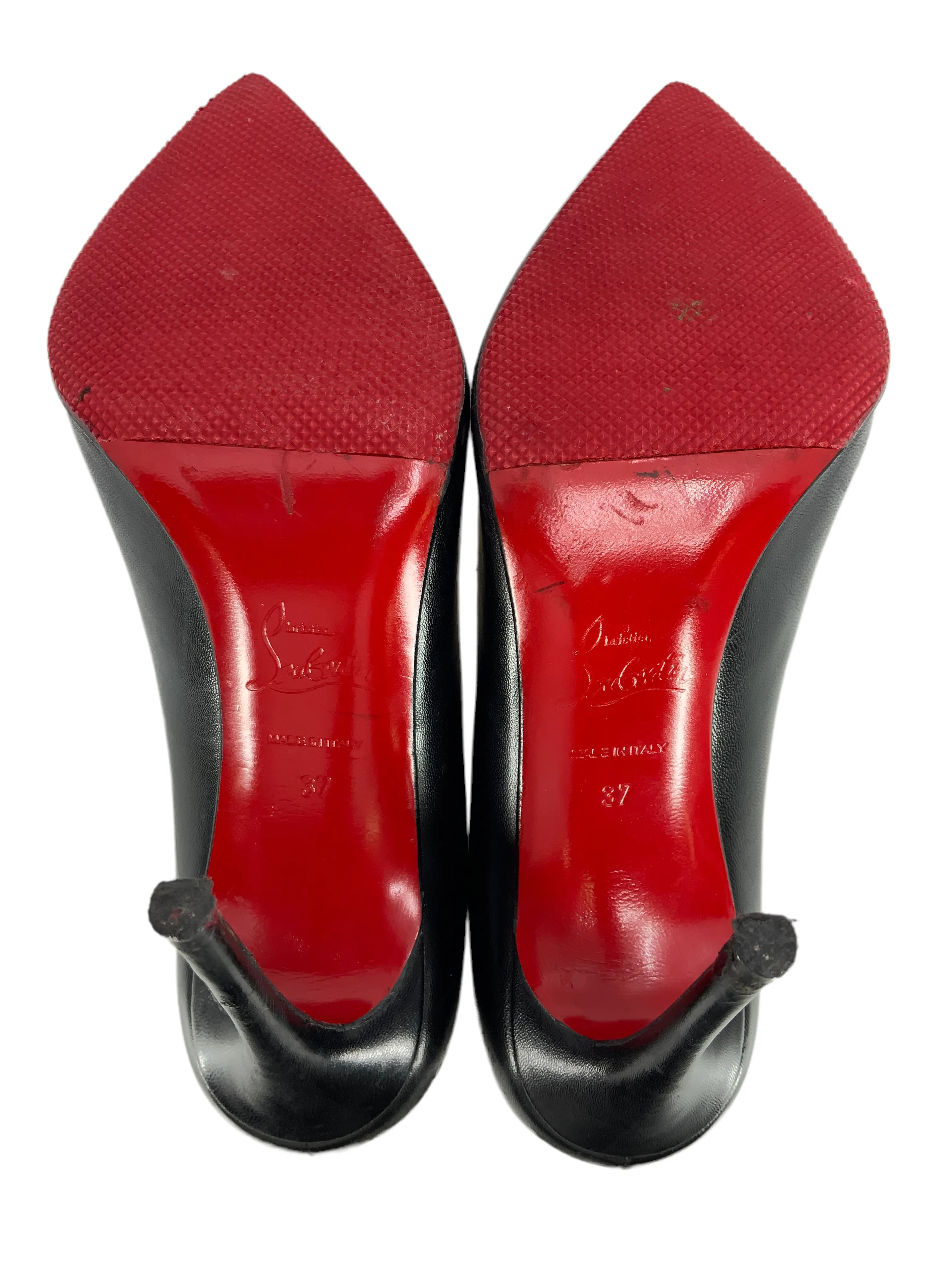 Christian Louboutin Leather Point-Toe Pump Size 7