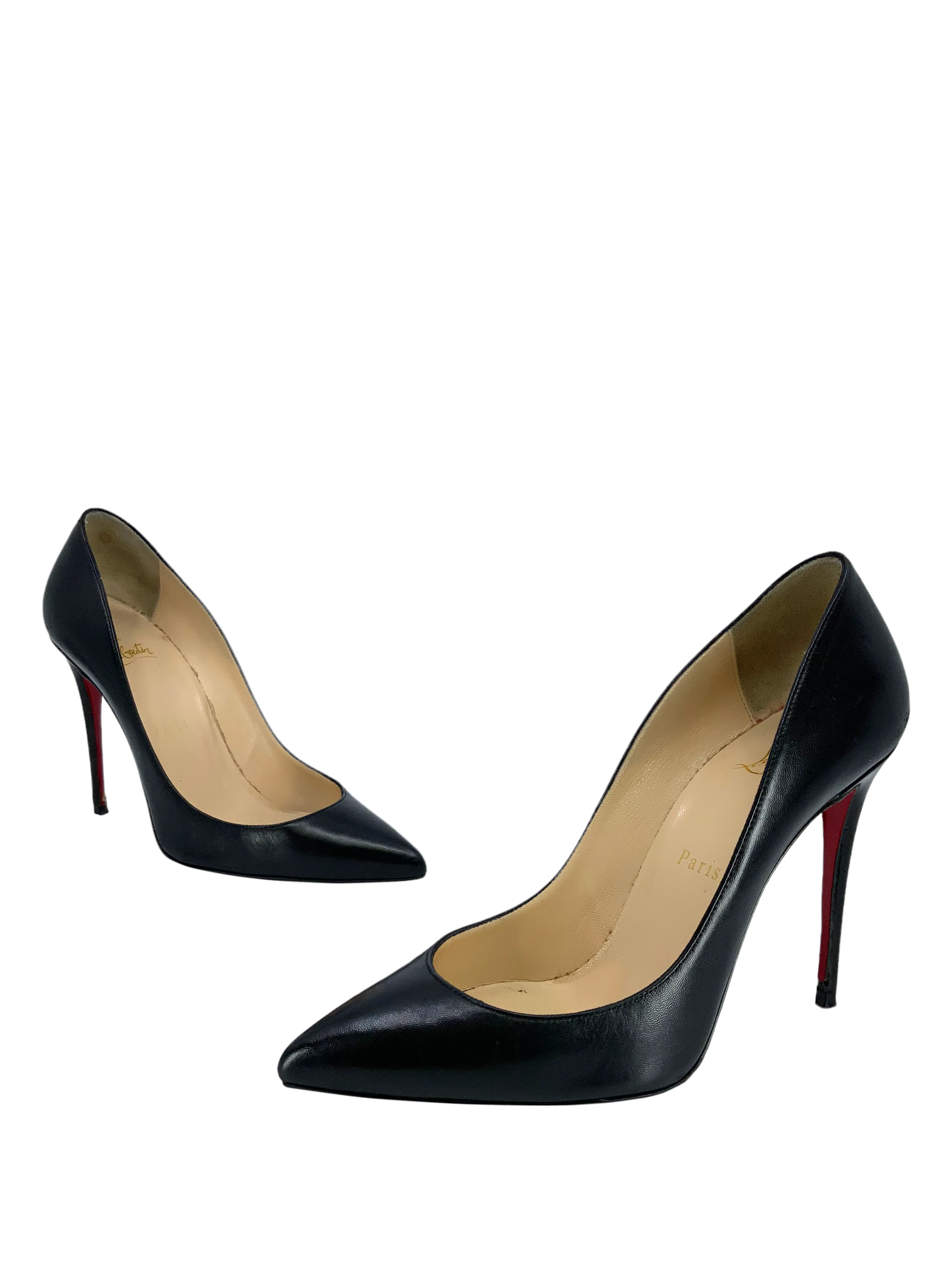 Christian Louboutin Leather Point-Toe Pump Size 7