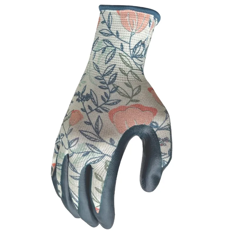 Digz S Nitrile Multicolored Gardening Gloves