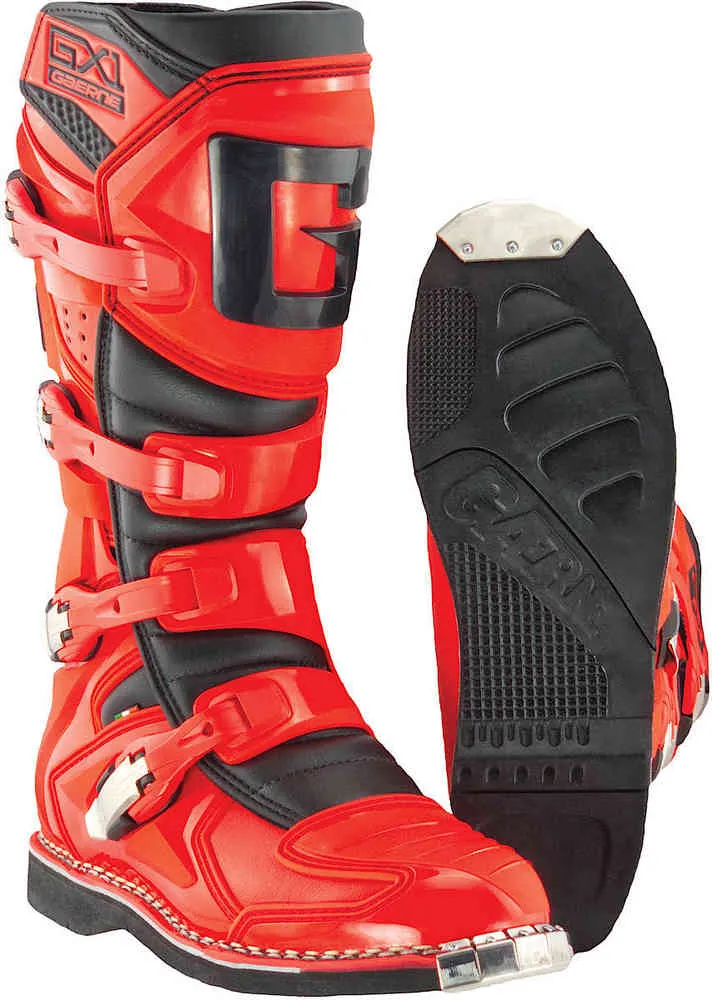 Goodyear GX-1 Gaerne Motocross Boots, Red/Black