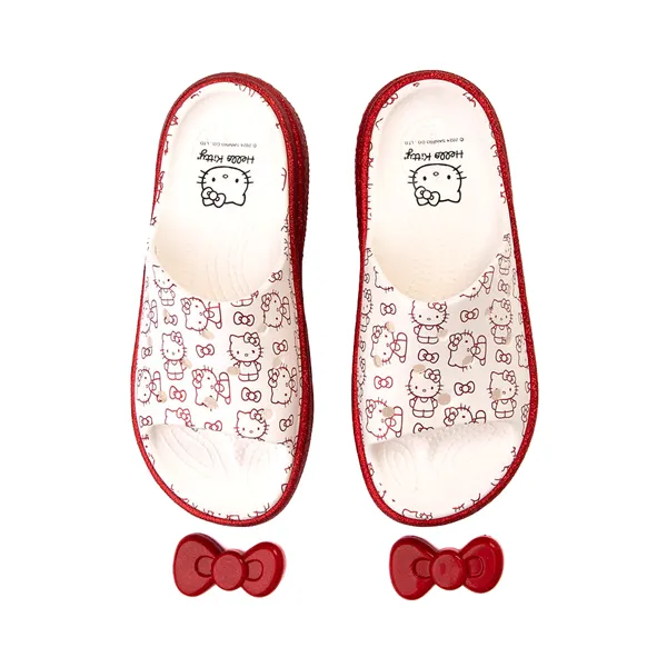 Hello Kitty x Crocs Platform Sandals, White/Red