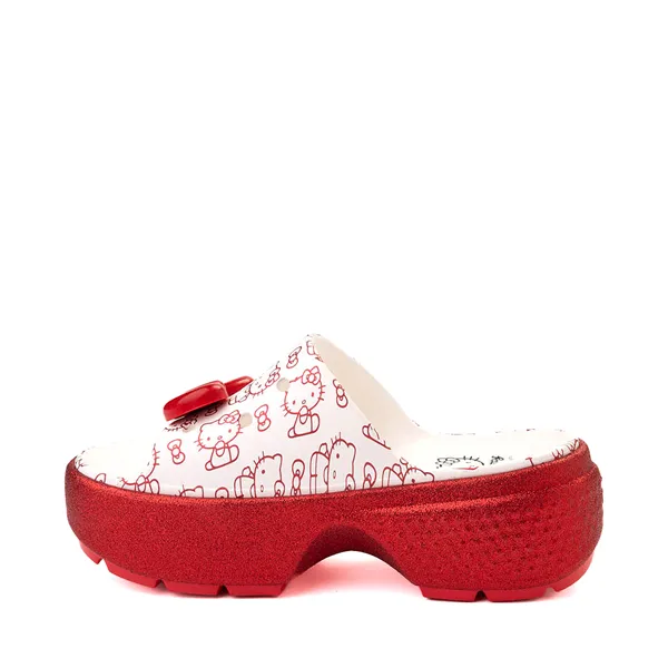 Hello Kitty x Crocs Platform Sandals, White/Red