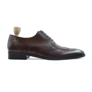 Hols - Men's Dark Brown Calf Leather Oxford Shoe