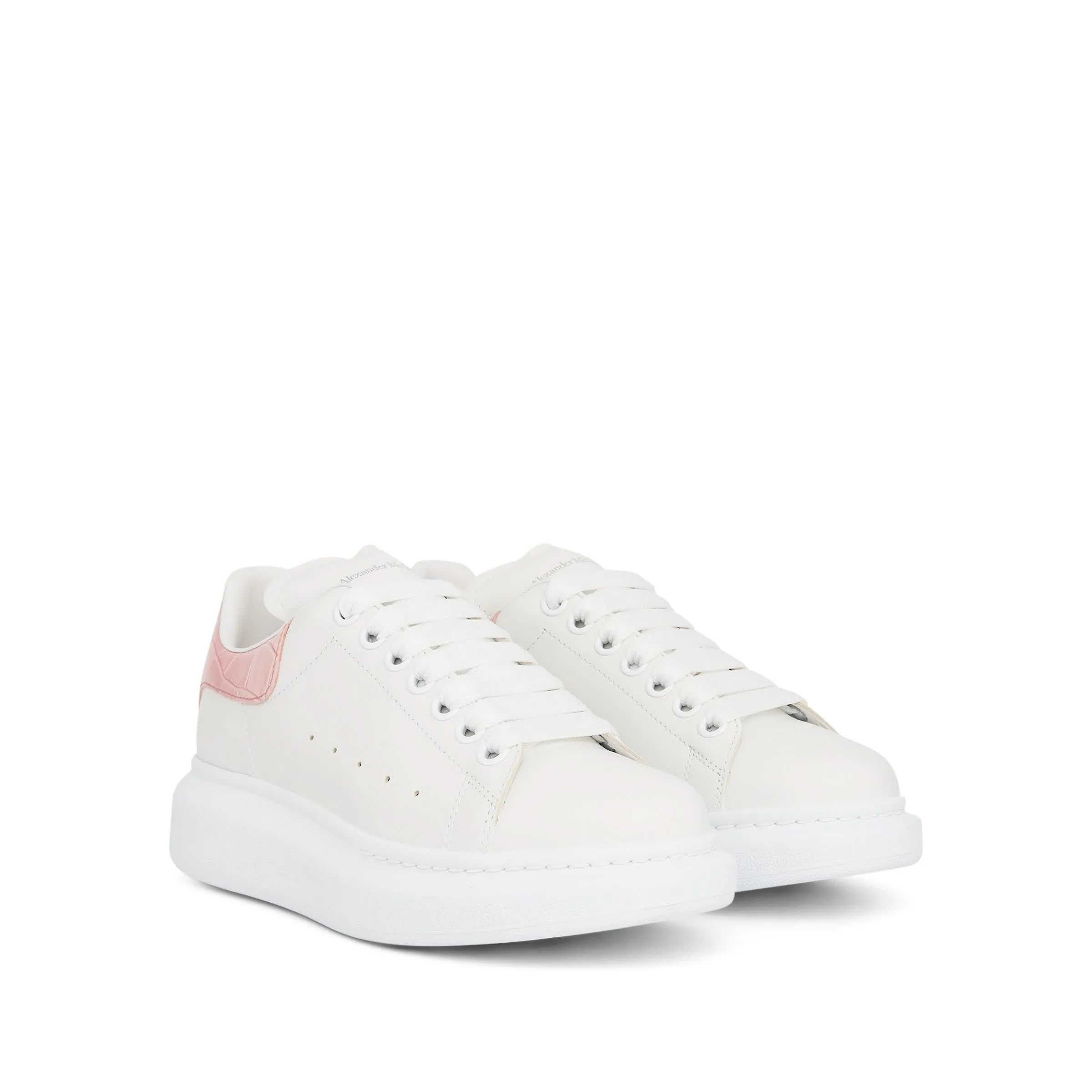 Larry Oversized Sneaker in White/Light Clay