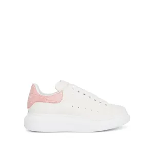 Larry Oversized Sneaker in White/Light Clay