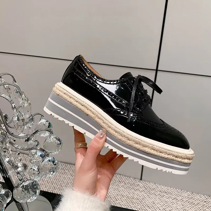 LuxeLeather Square Toe Casual Shoes