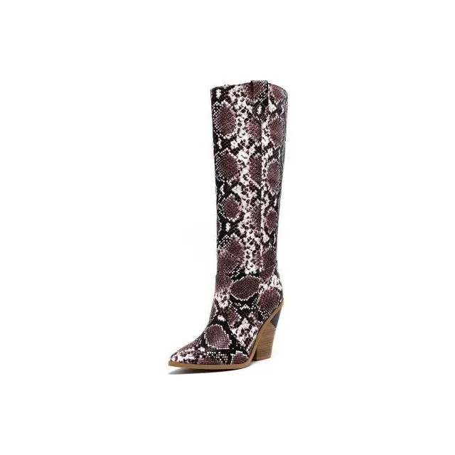 LuxePoint Exotic Western High Heel