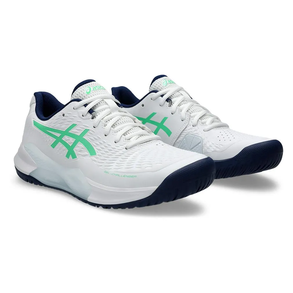 Mens Gel-Challenger 14 Tennis Shoes White and New Leaf