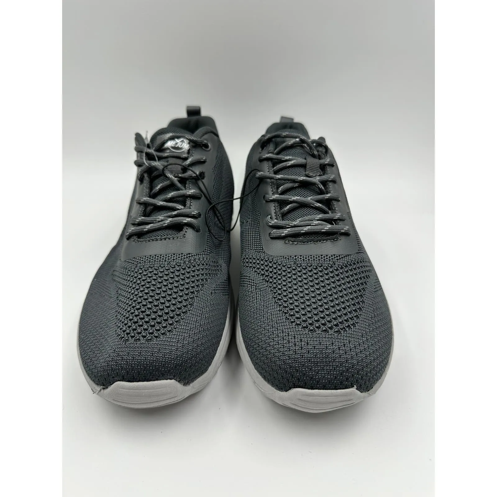 Men's Size 13, Gray Knit Top Sneaker with Light Gray Soles