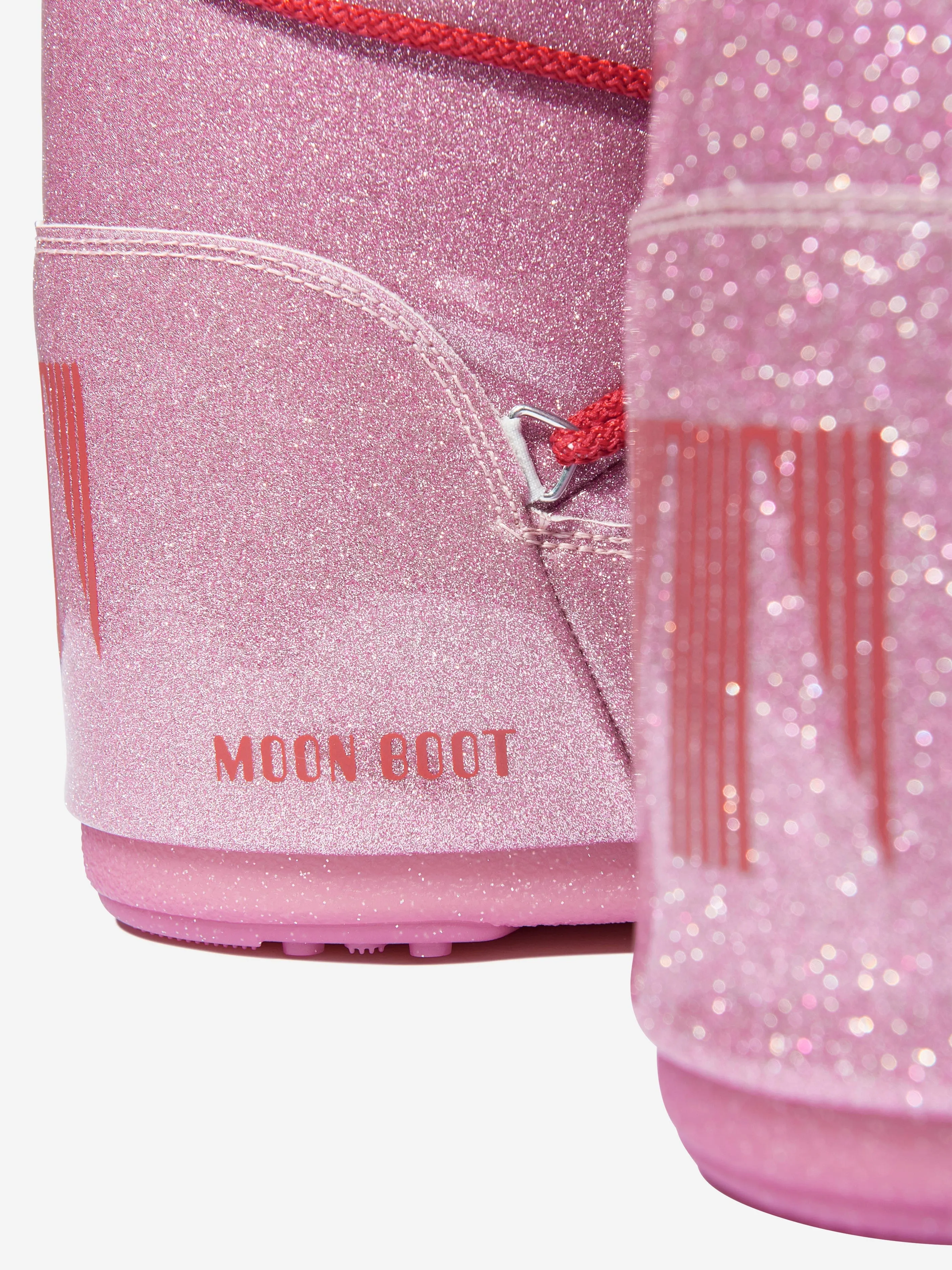 Moon Boot Girls Icon Glitter Snow Boots in Pink