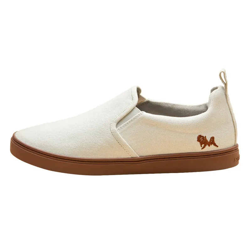 Neeman's Classic Slip-On Shoes for Men | Ivory Cream | Organic Cotton | Comfortable & Light-Weight