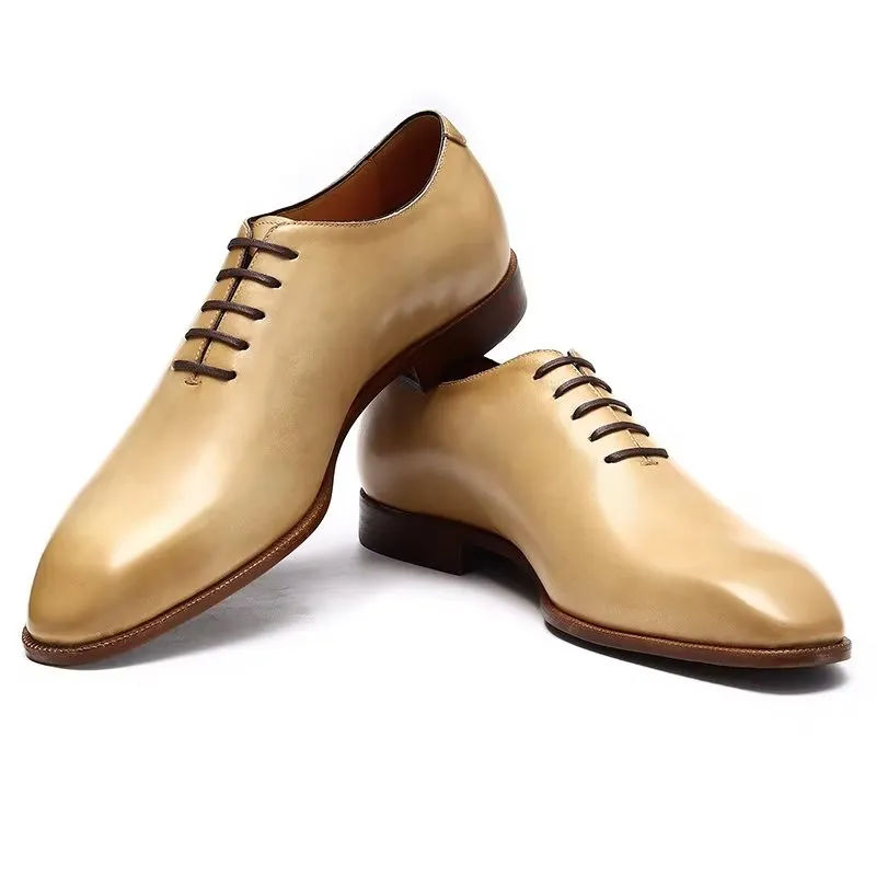 Opulent Exotic Round Toe Oxford Dress Shoes