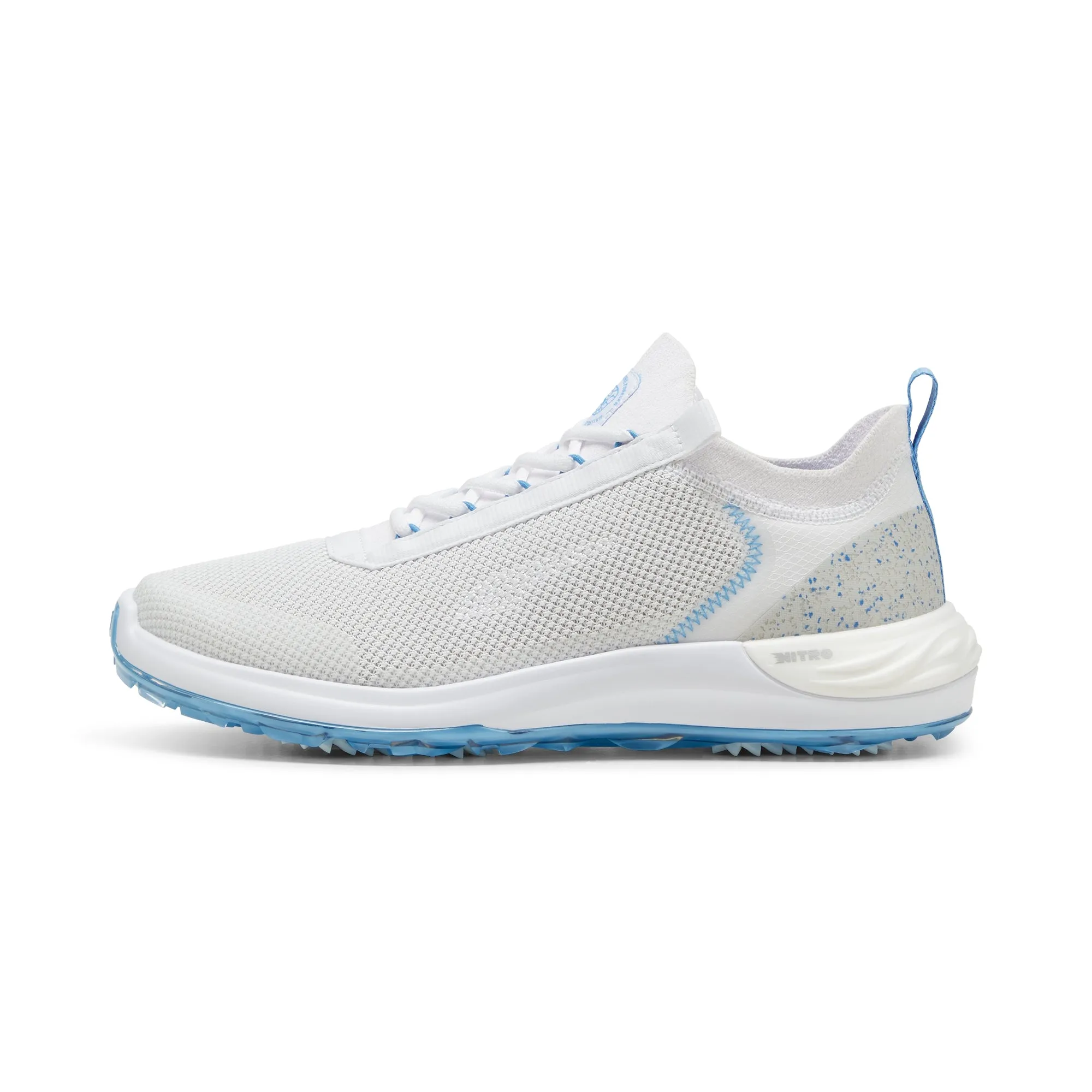 Puma Men's PHANTOMCAT NITRO Sport Golf Shoe - Puma White/Regal Blue