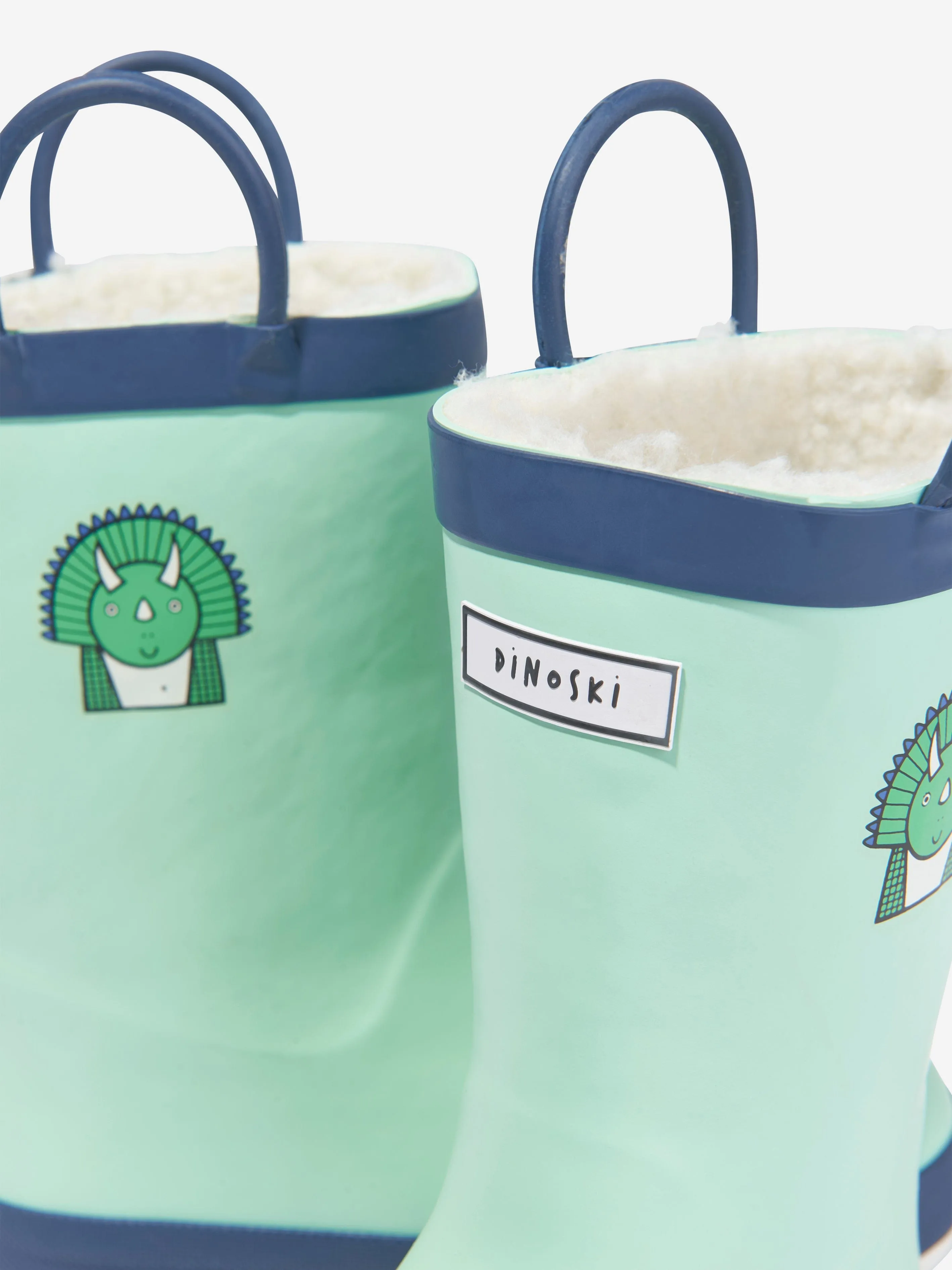 Roarsome Boys Spike Rain Boots in Green