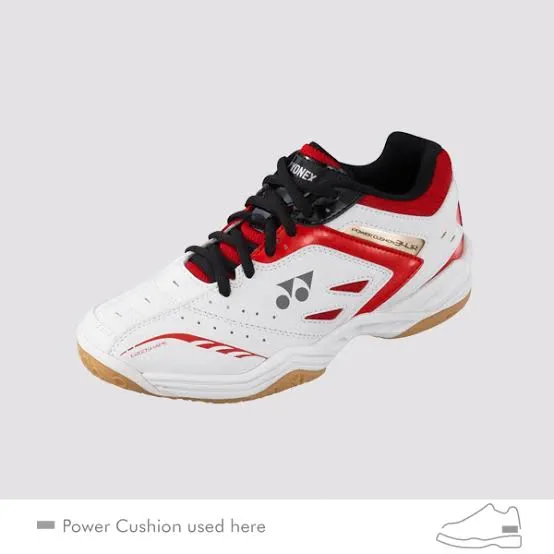 SHB 34JR YONEX INDOOR SHOES WHITE / RED