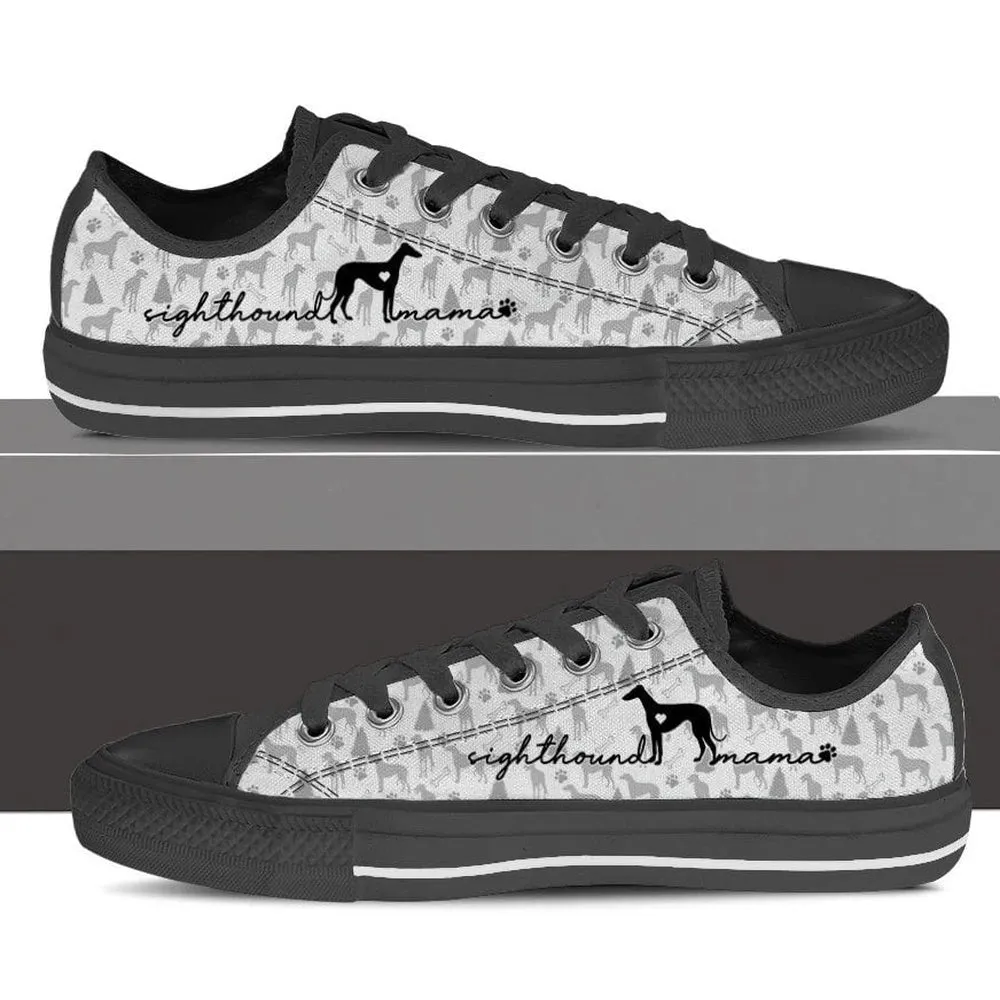 Sighthound Low Top Shoes - Dog Walking Shoes Men Women, Dog Printed Shoes, Canvas Shoes For Men, Women