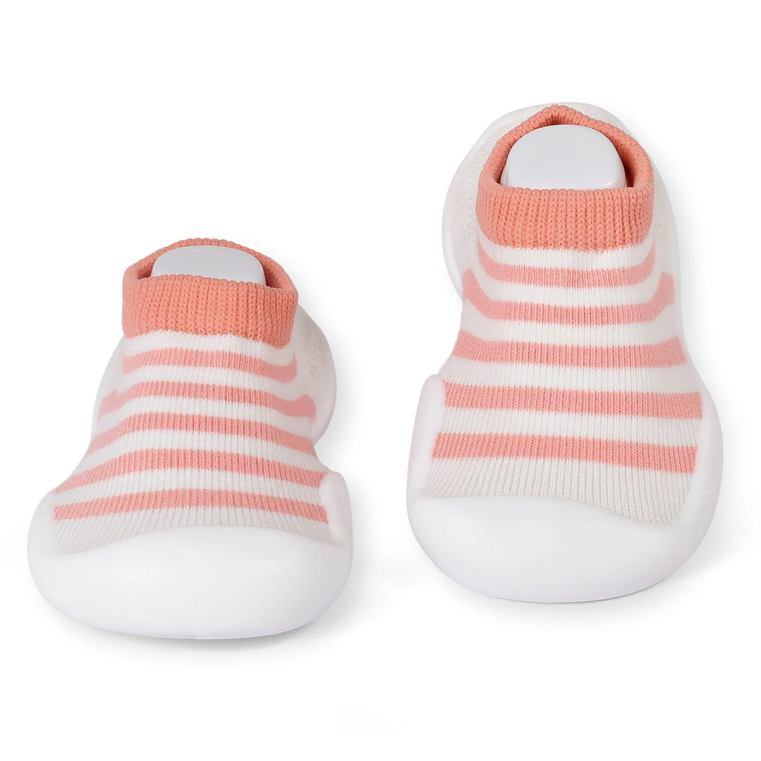 Slip-On Shoes Striped Peach