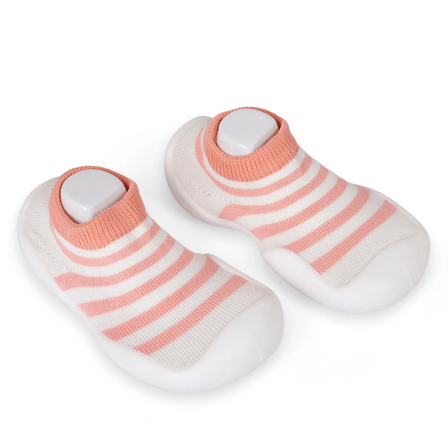 Slip-On Shoes Striped Peach