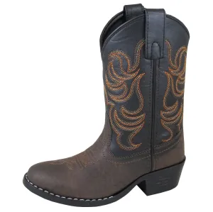 Smoky Mountain Children's Monterey Brown/Black Cowboy Boot