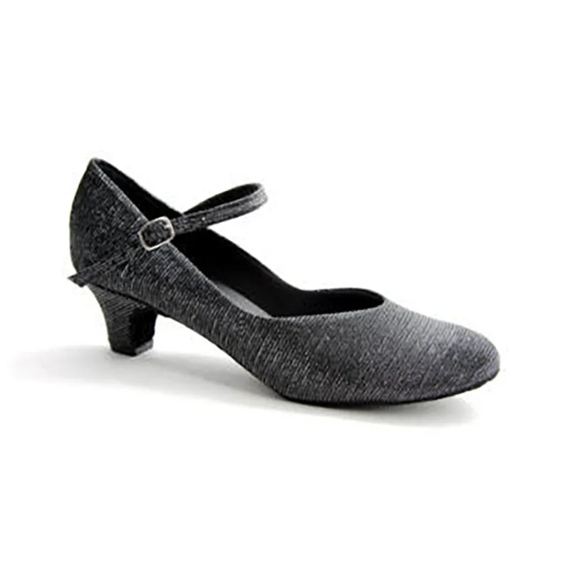 So Danca 1.5" Heel Glitter Ballroom Shoes - Black