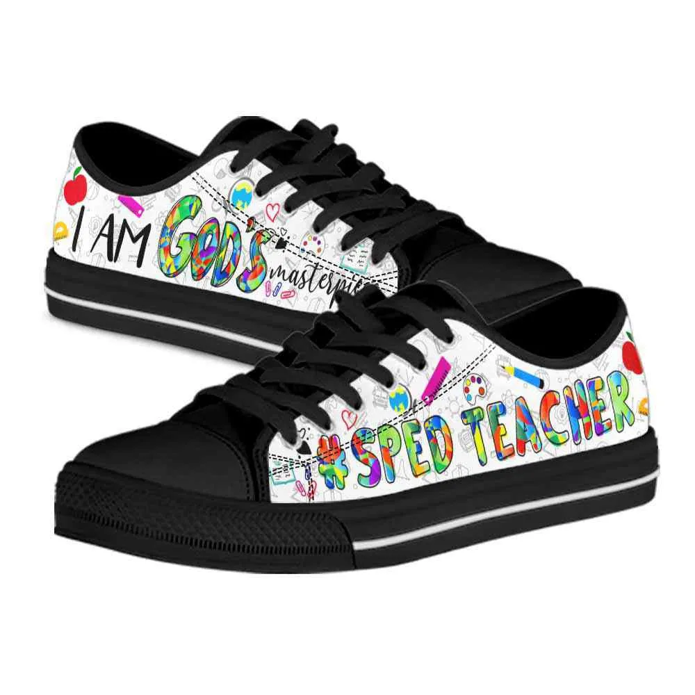 Sped Teacher Gods Masterpiece Low Top Shoes, Teacher Shoes, Low Top Sneakers