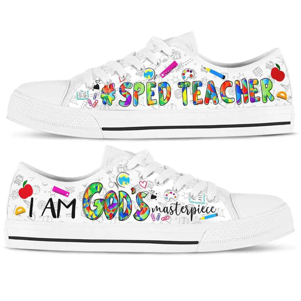 Sped Teacher Gods Masterpiece Low Top Shoes, Teacher Shoes, Low Top Sneakers