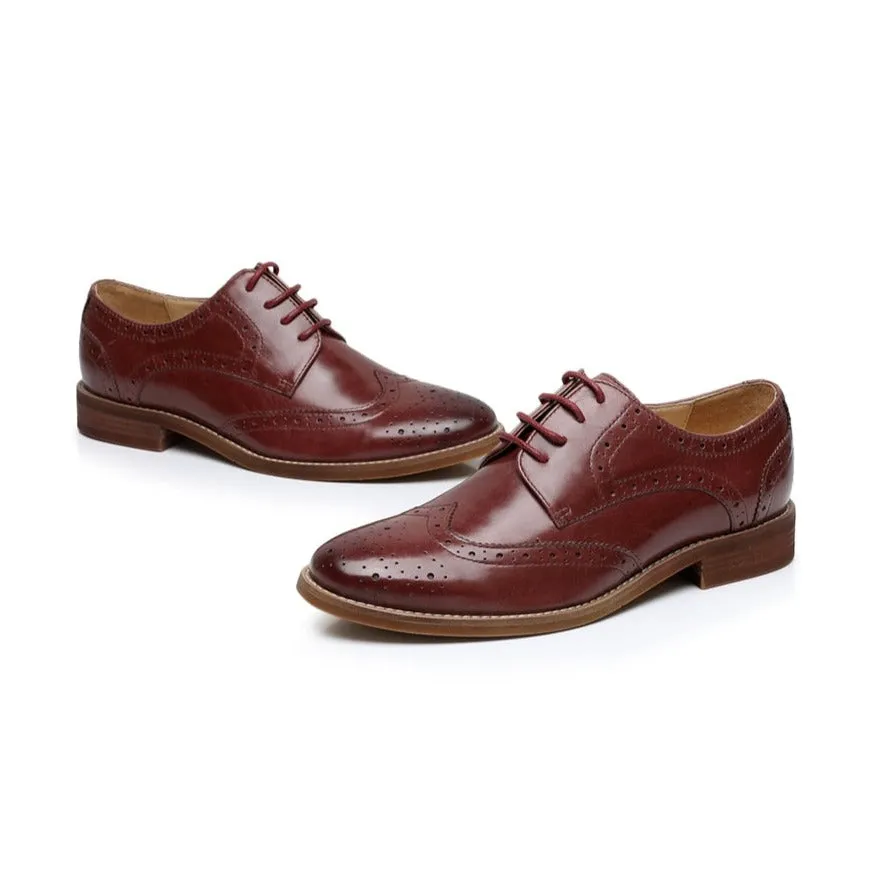 Women VintageLuxe Brogue Leather Oxfords Shoes