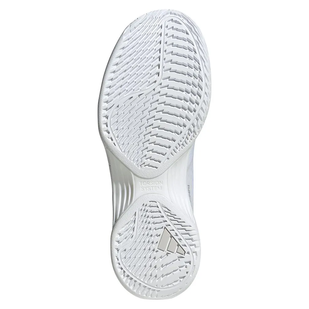 Women's Avacourt 2 Tennis Shoes White and Silver Metallic